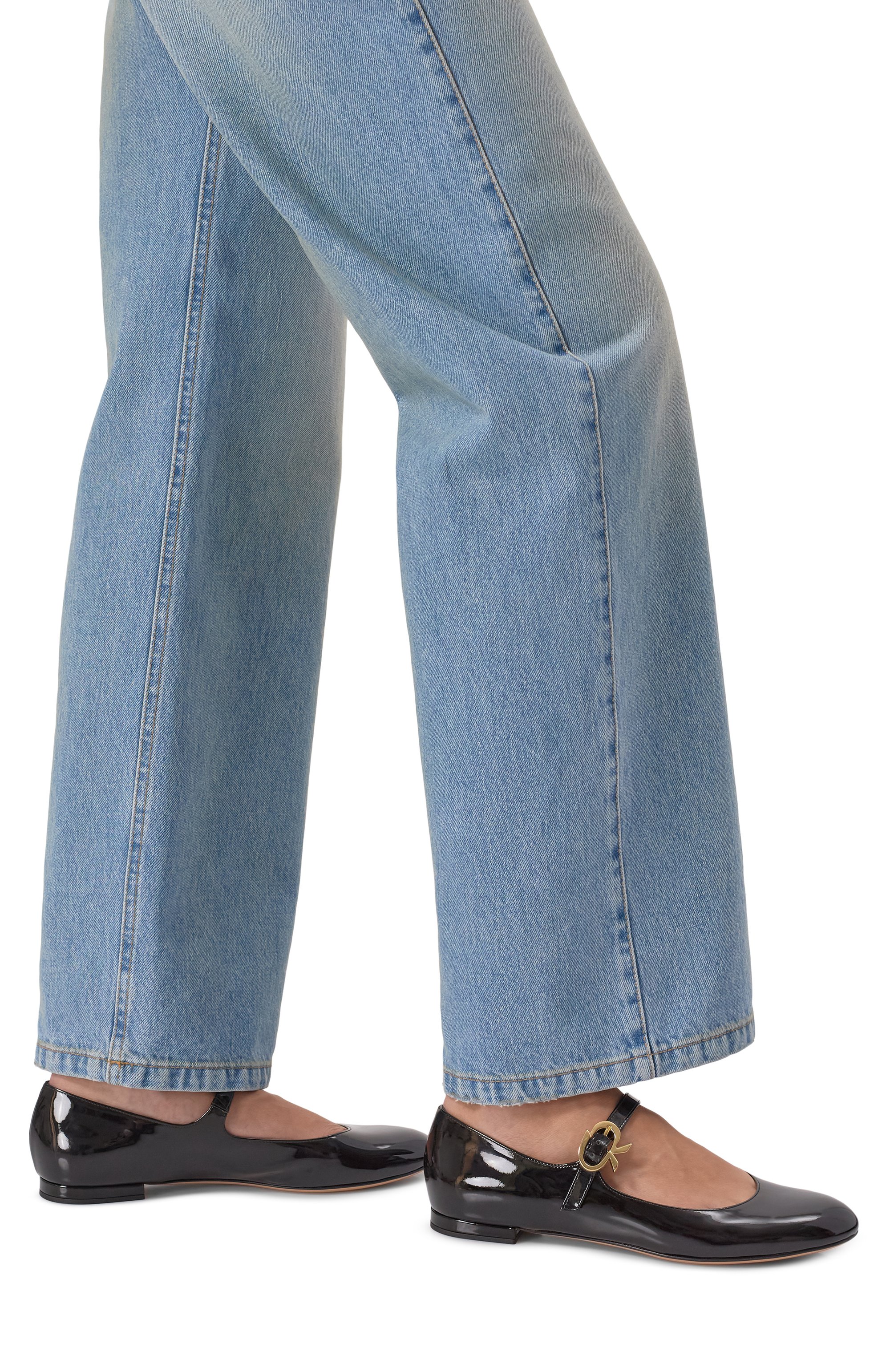 Лакированные балетки mary ribbon GIANVITO ROSSI, арт. G22164.05CU0.VERNER0, фото 3