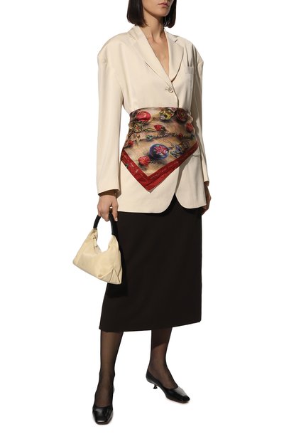 Шелковый платок новогодние игрушки GOURJI, арт. T23XMST7R/1, фото 3