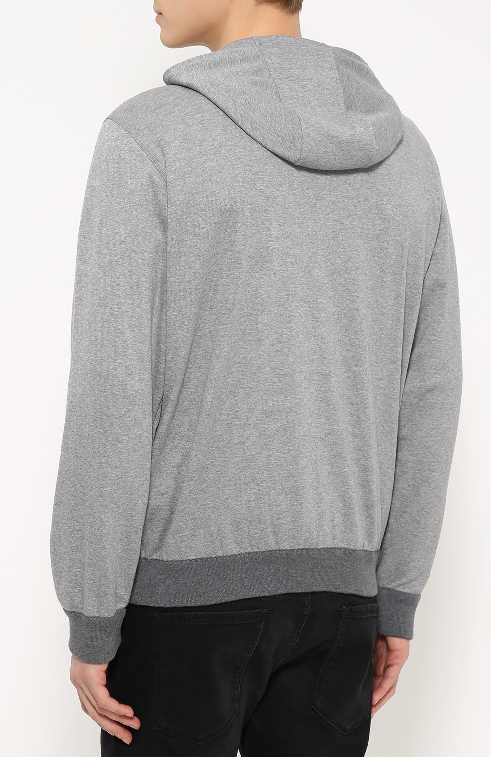 Хлопковая толстовка на молнии с капюшоном BRIONI, арт. UJ3U/P3607, фото 4