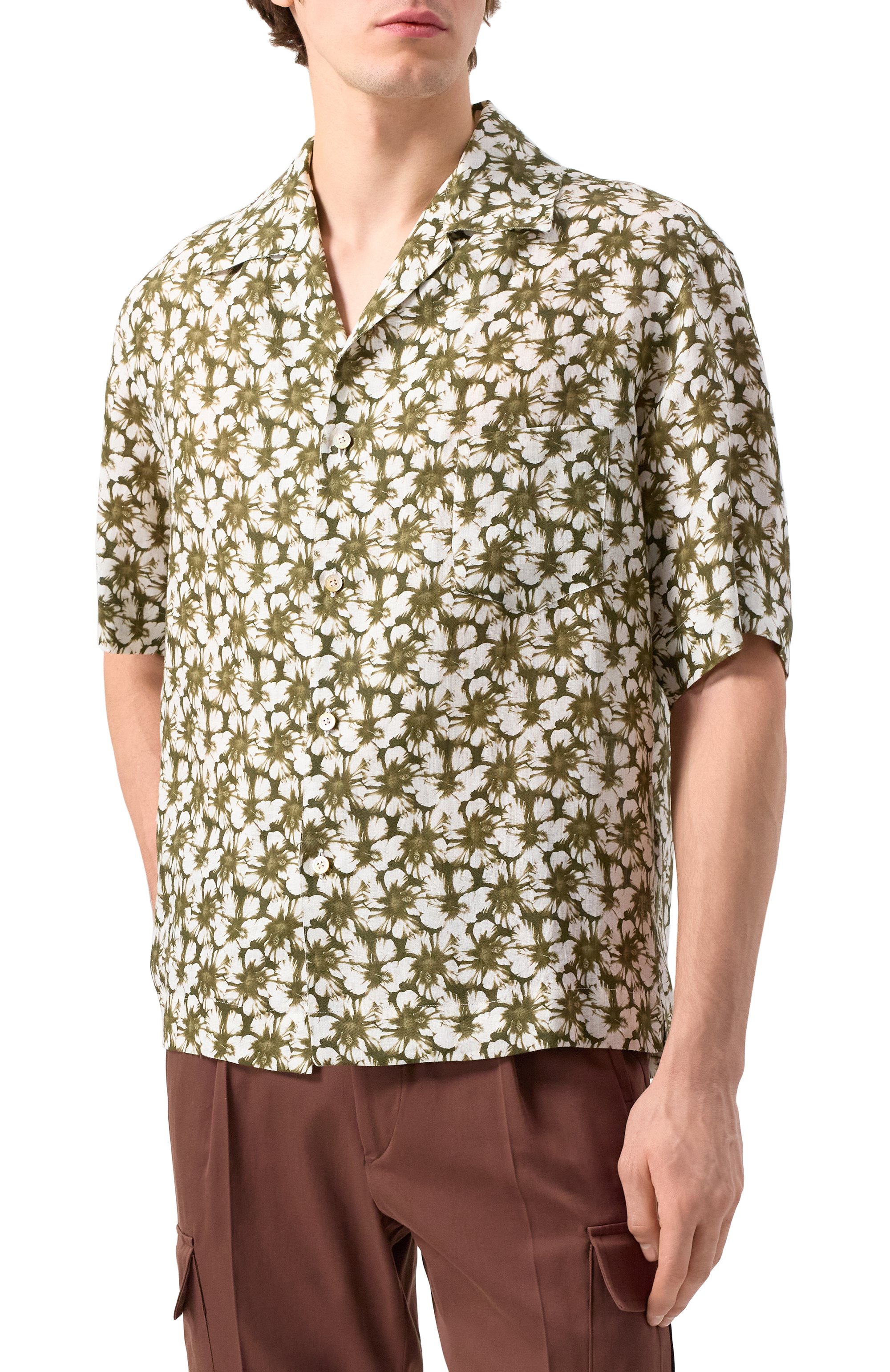 Льняная рубашка KITON, арт. UMC028H0924703, фото 3