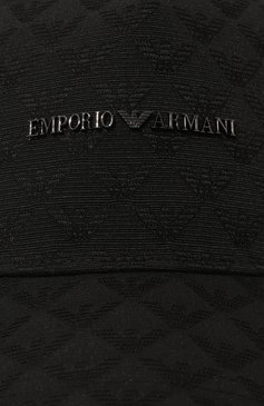 Мужская бейсболка EMPORIO ARMANI черного цвета, арт. 627924/CC985 | Фото 3 (Материал: Текстиль, Синтетический материал, Хлопок; Материал сплава: Проставлено; Нос: Не проставлено)