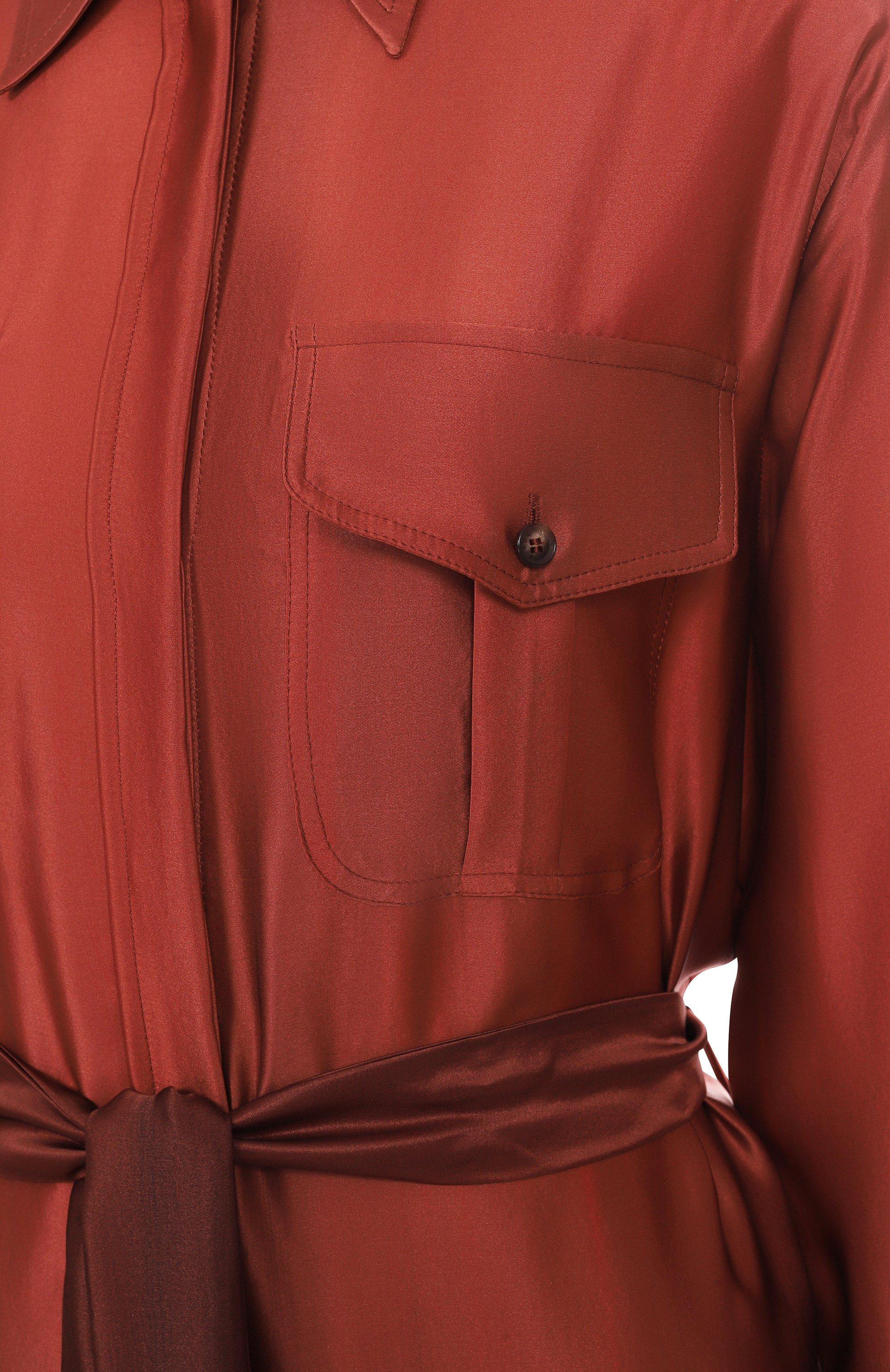 Атласное платье KITON, арт. D47321K0909E02, фото 6