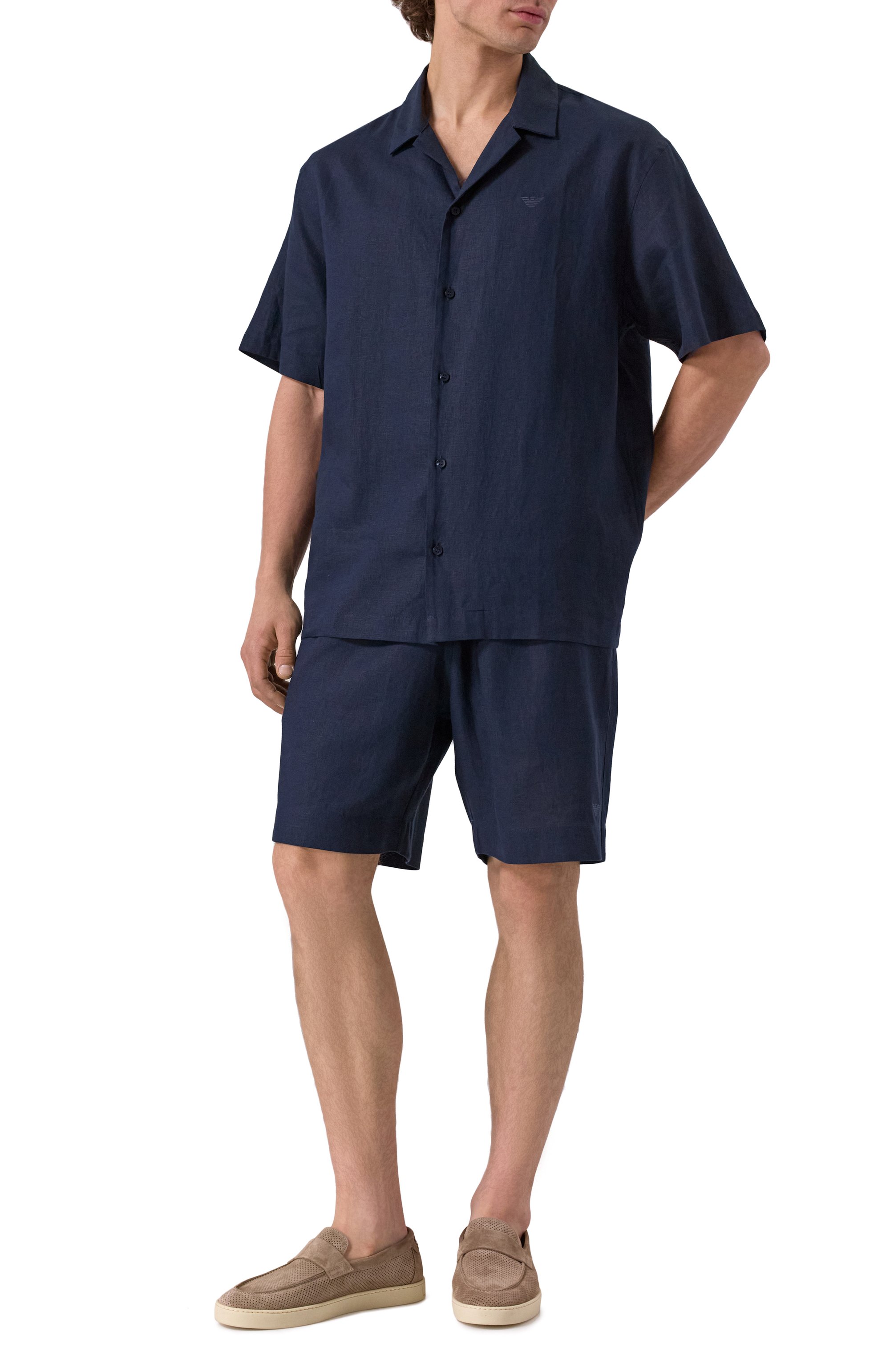 Шорты изо льна и вискозы EMPORIO ARMANI, арт. EM000681/AF12356, фото 2