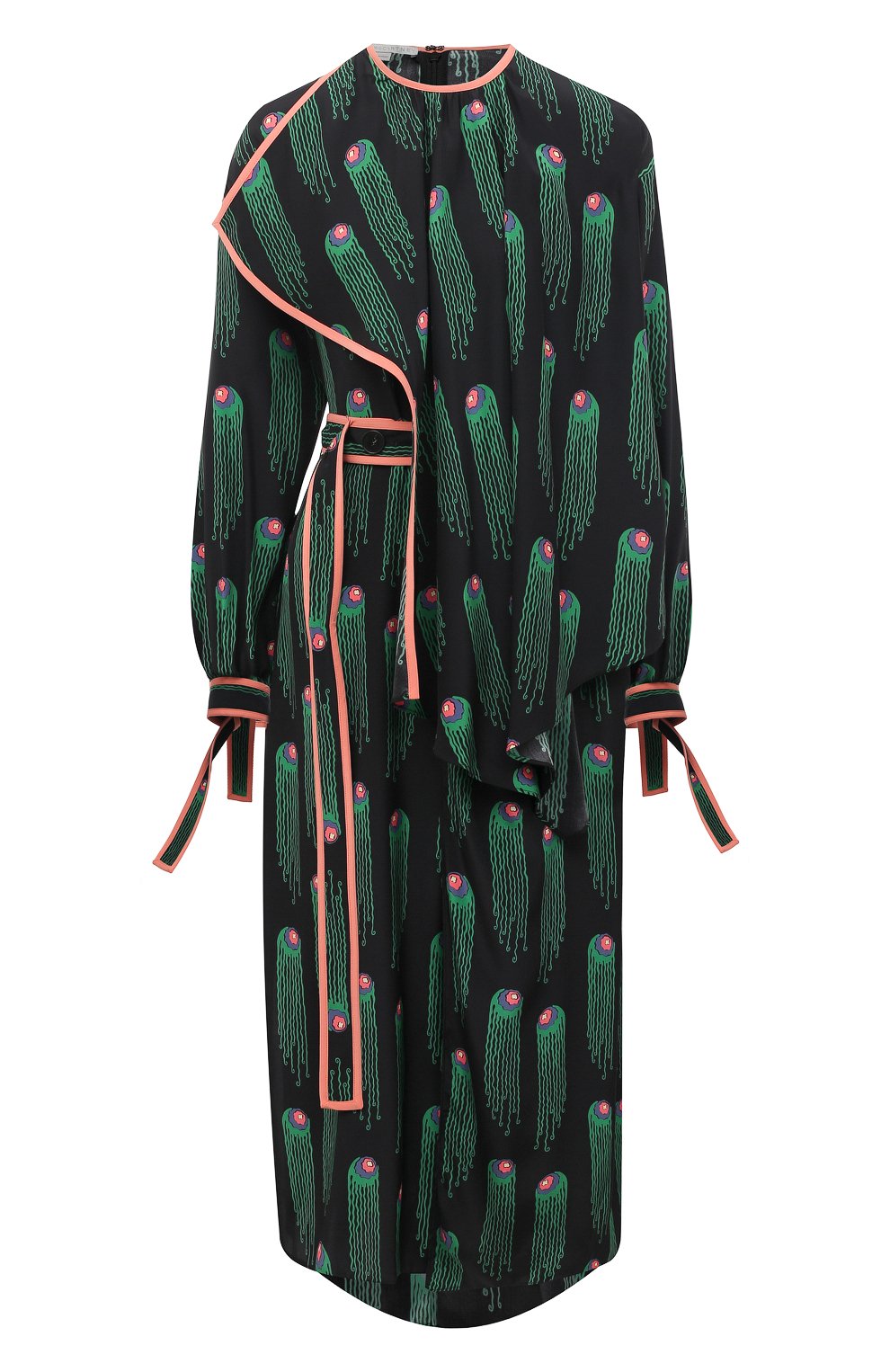 Шелковое платье STELLA MCCARTNEY зеленого цвета по цене 189500 руб., арт. 602197/SPA33, фото 1 Шелковое платье STELLA MCCARTNEY, арт. 602197/SPA33, фото 1