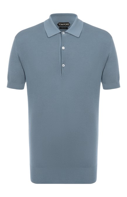 Мужская поло из шелка и хлопка TOM FORD, арт. YMS003/KPS002