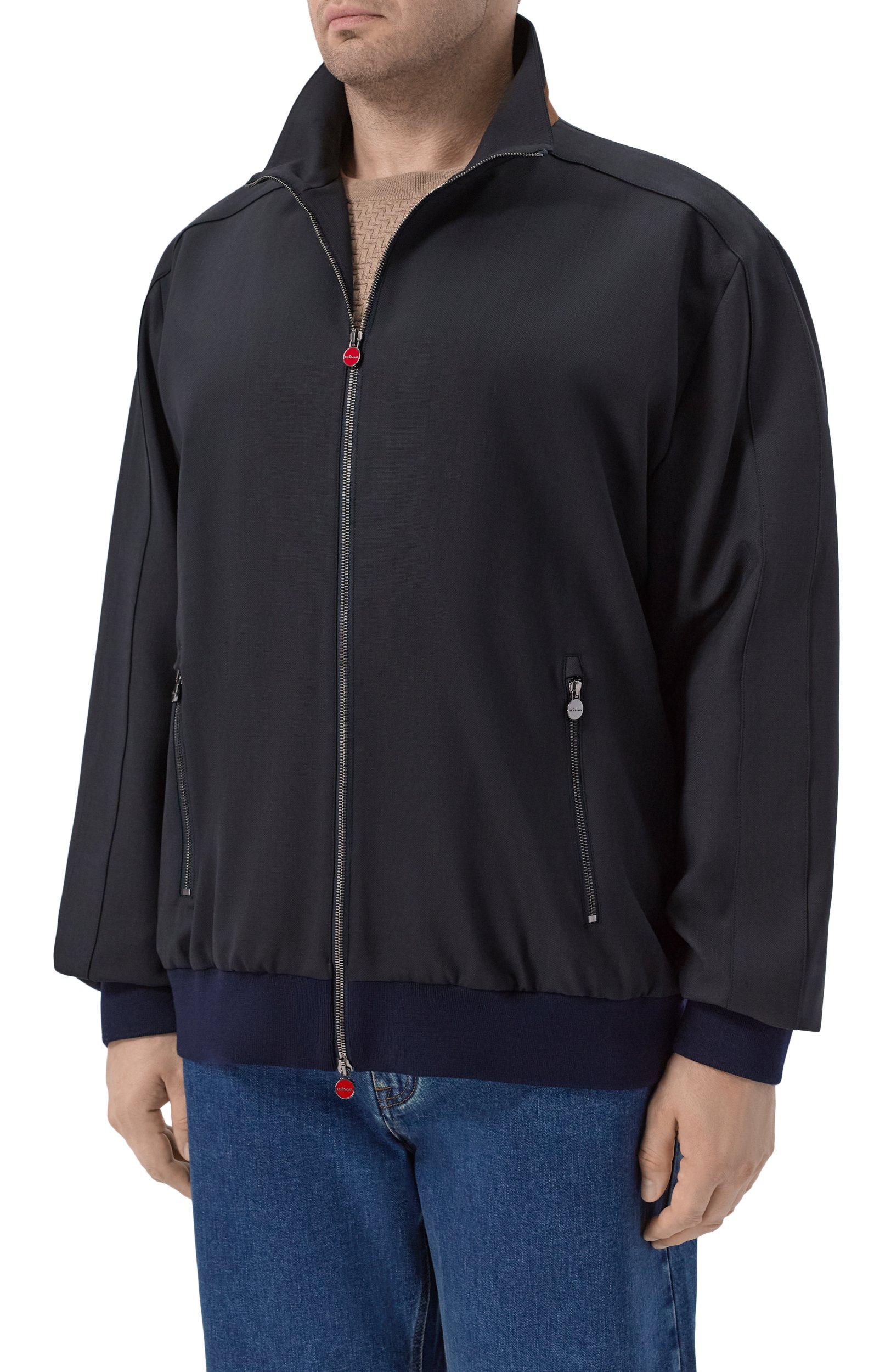Бомбер KITON темно-синего цвета по цене 834000 руб., арт. UW2497V0457L, фото 3 Бомбер KITON, арт. UW2497V0457L, фото 3