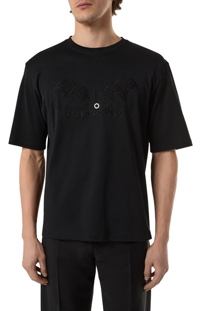 Хлопковая футболка STEFANO RICCI, арт. MNH5103980/LUXT, фото 3