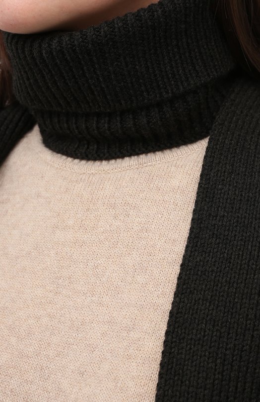 Шерстяной воротник Alexandra Golovanoff Серый, фото 5