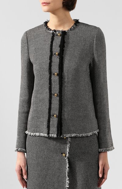 Жакет BY MALENE BIRGER серого цвета по цене 46700 руб., арт. Q67382005/MALIN, фото 3 Жакет BY MALENE BIRGER, арт. Q67382005/MALIN, фото 3