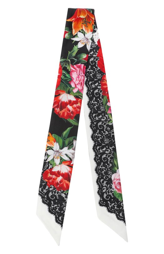 Шелковый шарф-твилли Dolce & Gabbana FS215A/GDC7A Разноцветный  FS215A/GDC7A Фото 3