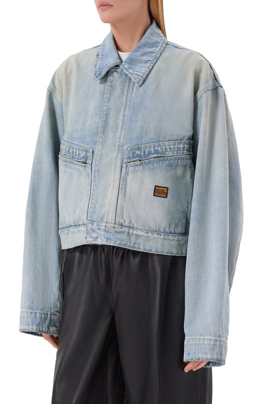 Джинсовая куртка Balenciaga 842161/TSWB9 Голубой  842161/TSWB9 Фото 3