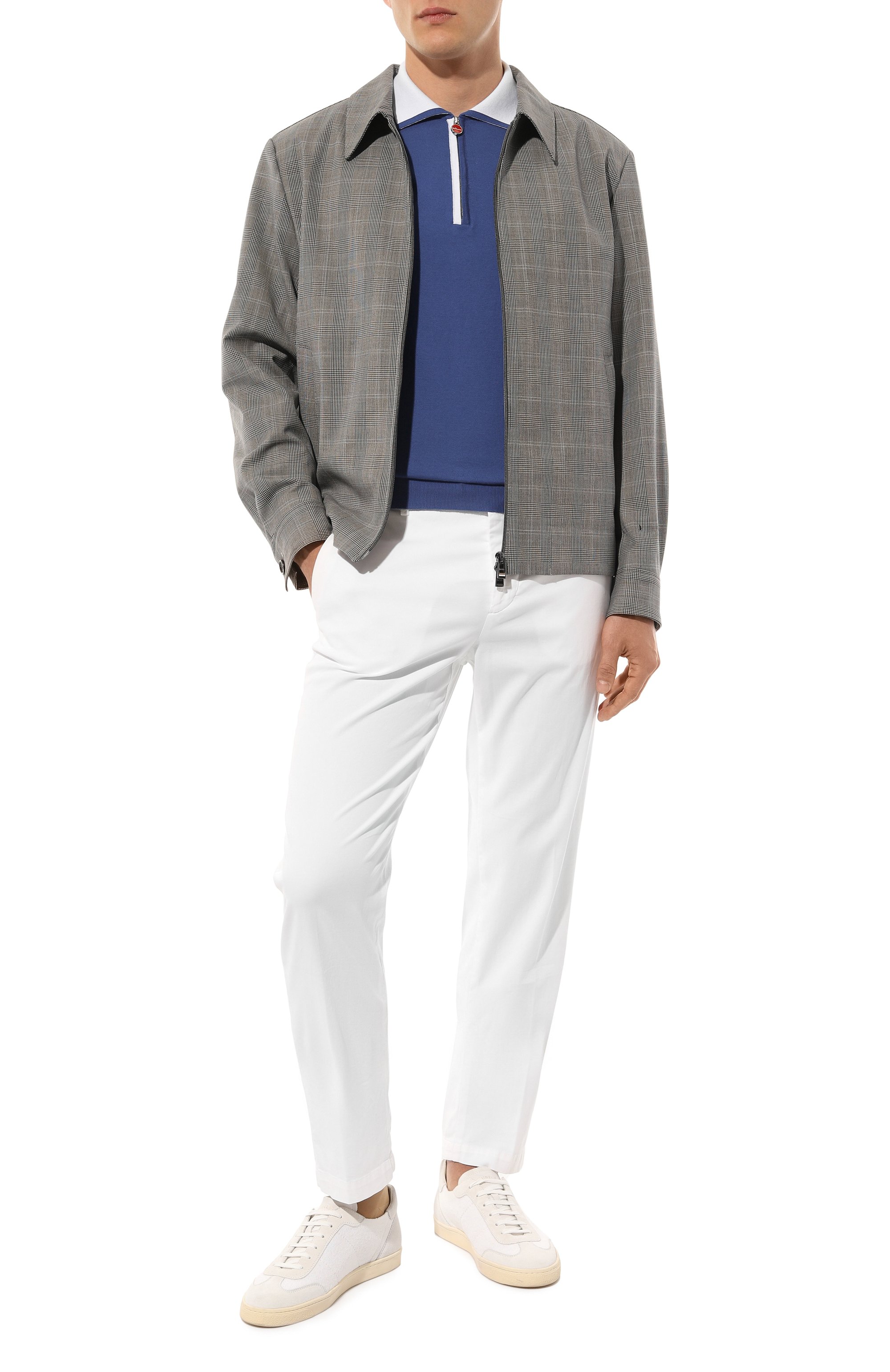 Брюки из хлопка и шелка KITON, арт. UFPPEK0606D, фото 2