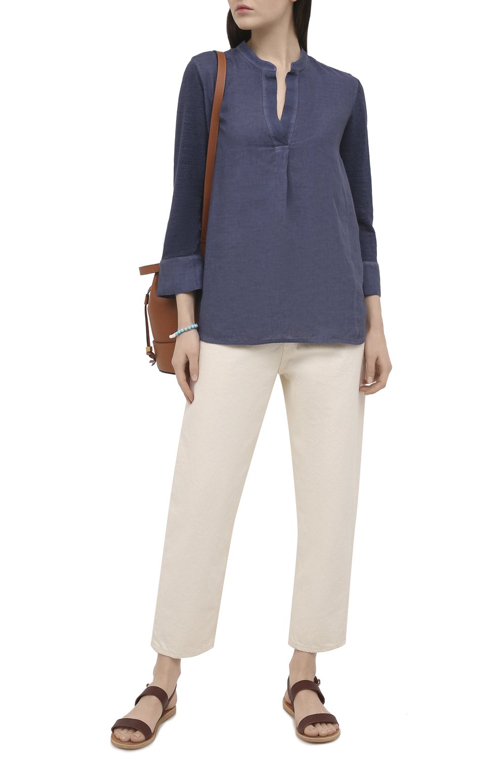 Льняная блузка 120% LINO, арт. T0W70FC/E908/S00, фото 2