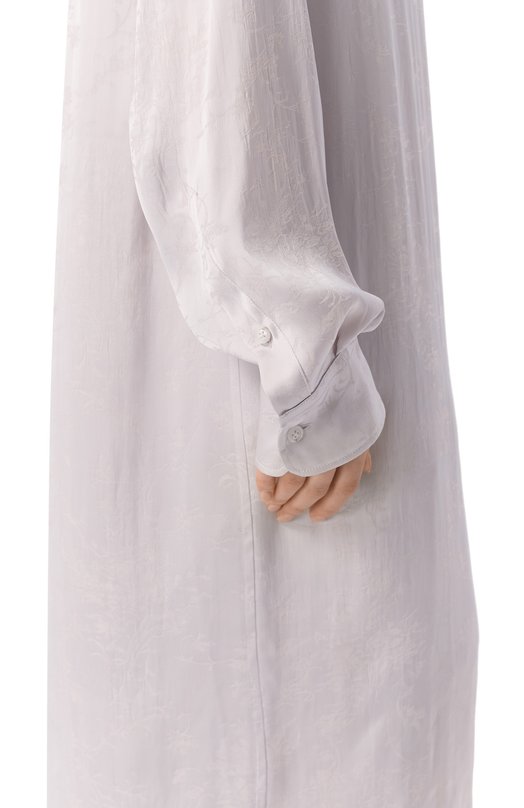 Блузка из вискозы и шелка Ann Demeulemeester B0011914/FA611 Серый  B0011914/FA611 Фото 5