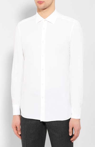 Хлопковая сорочка ZEGNA, арт. 701313/9MS0M2, фото 3
