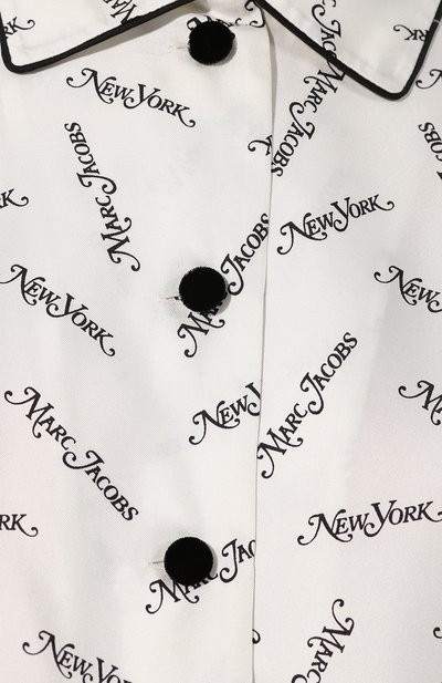 Атласная рубашка MARC JACOBS (THE) бежевого цвета по цене 58400 руб., арт. M4007908, фото 5 Атласная рубашка MARC JACOBS (THE), арт. M4007908, фото 5