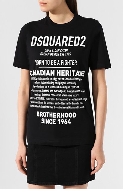 Хлопковая футболка DSQUARED2, арт. S75GD0033/S22844, фото 3