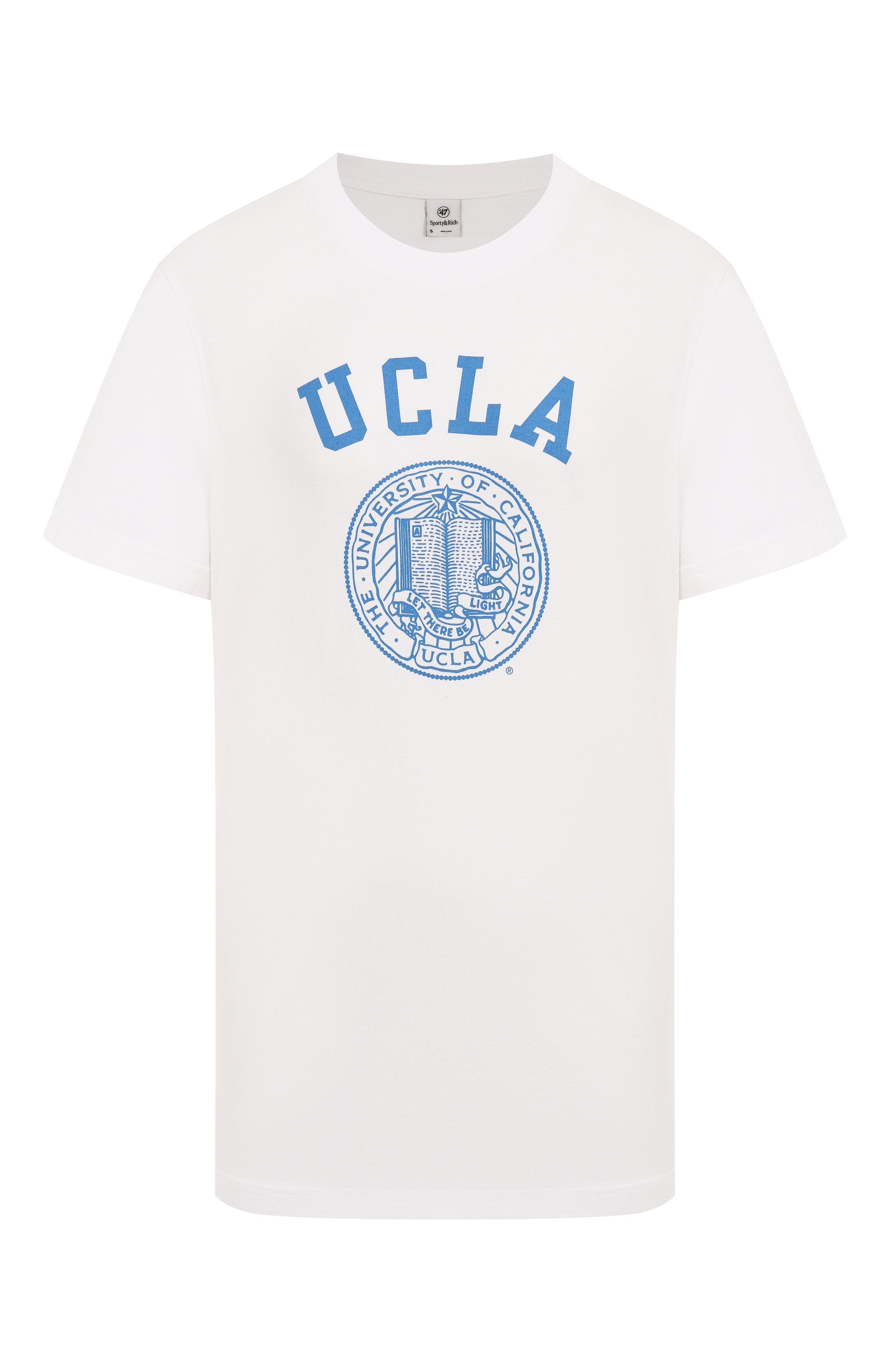 Хлопковая футболка sporty & rich x ucla SPORTY AND RICH, арт. T0043615639WH01, фото 1