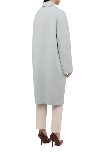 Пальто из шерсти и кашемира JOSEPH светло-голубого цвета по цене 159500 руб., арт. JF005554, фото 4 Пальто из шерсти и кашемира JOSEPH, арт. JF005554, фото 4