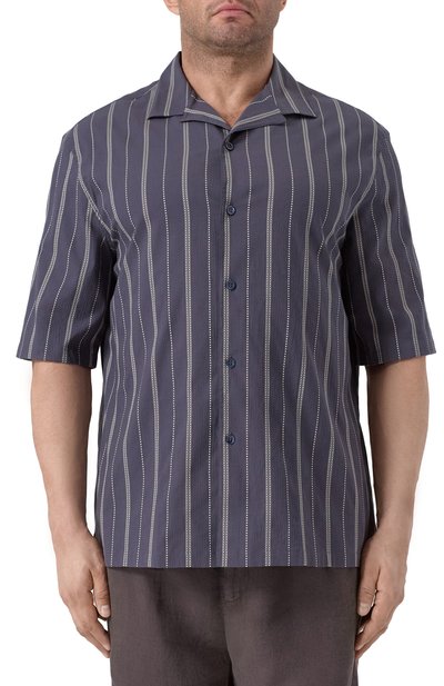 Хлопковая рубашка BRUNELLO CUCINELLI, арт. MM6830615W, фото 3