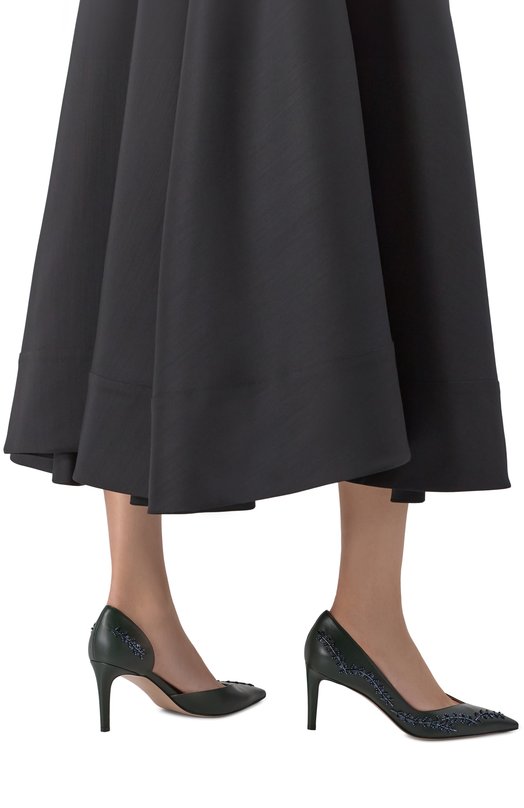 Кожаные туфли Kiton D60843K0524F18 Зелёный  D60843K0524F18 Фото 2