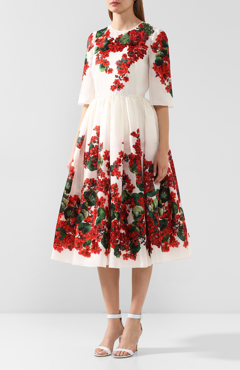 Шелковое платье DOLCE & GABBANA, арт. F6D4MZ/GDM78, фото 3