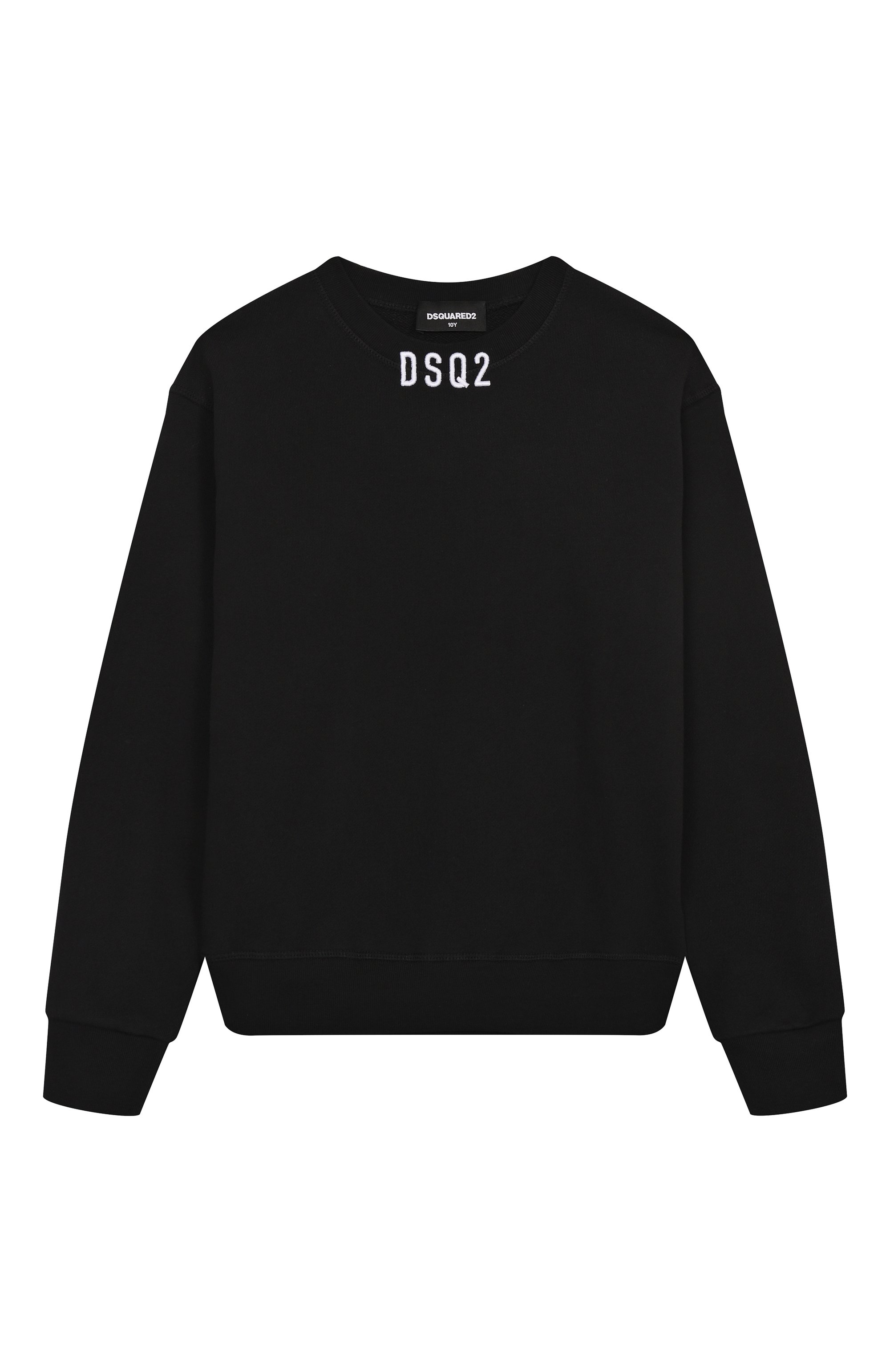 Хлопковый свитшот DSQUARED2 черного цвета по цене 18150 руб., арт. DQ3017/D0AEY, фото 1 Хлопковый свитшот DSQUARED2, арт. DQ3017/D0AEY, фото 1