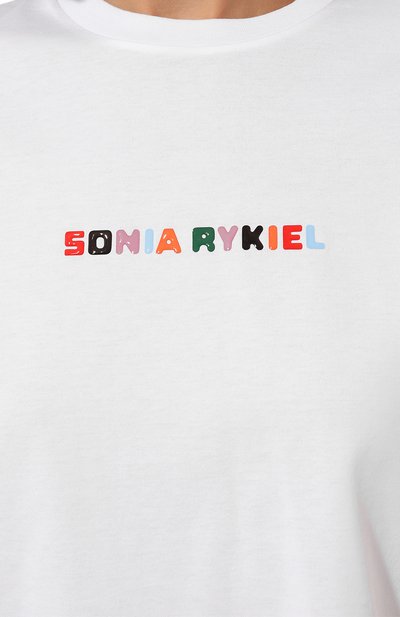 Хлопкова я футболка SONIA RYKIEL, арт. 23E78T51, фото 5