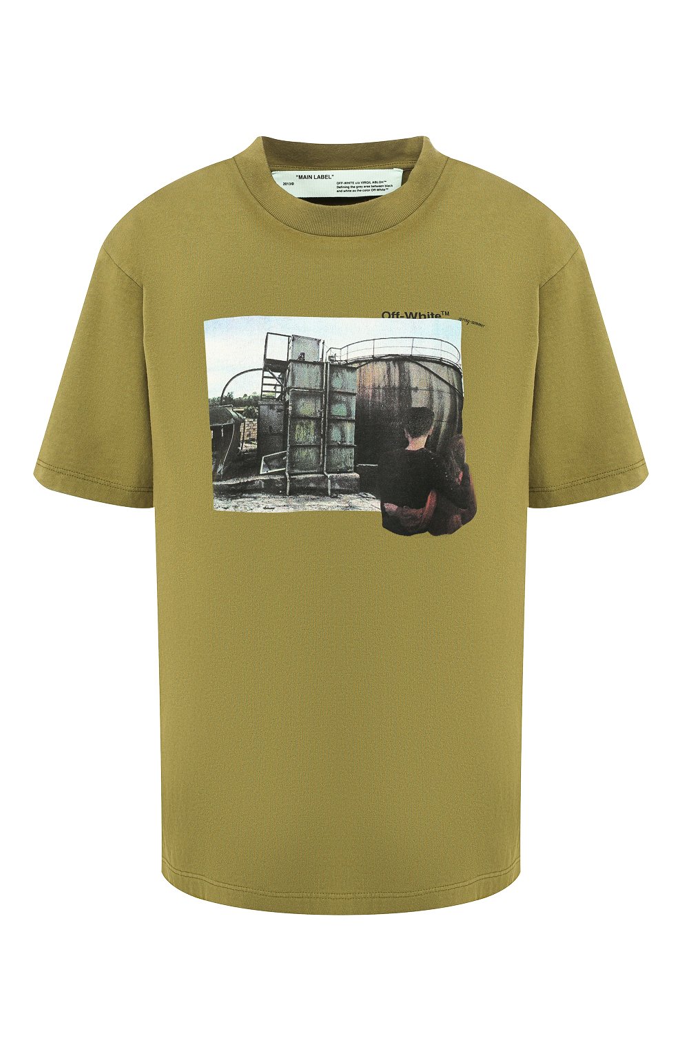 Хлопковая футболка OFF-WHITE, арт. 0WAA049S19D960804388, фото 1