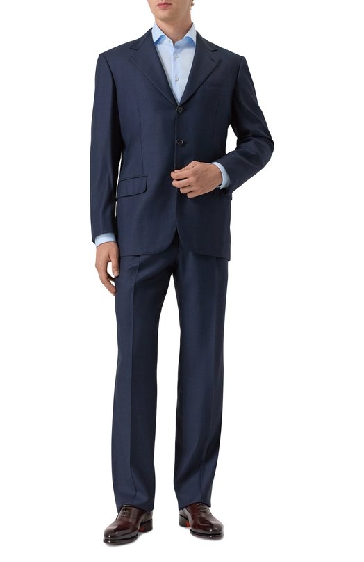 Костюм из хлопка и льна Loro Piana FAB 5769 Синий FAB 5769