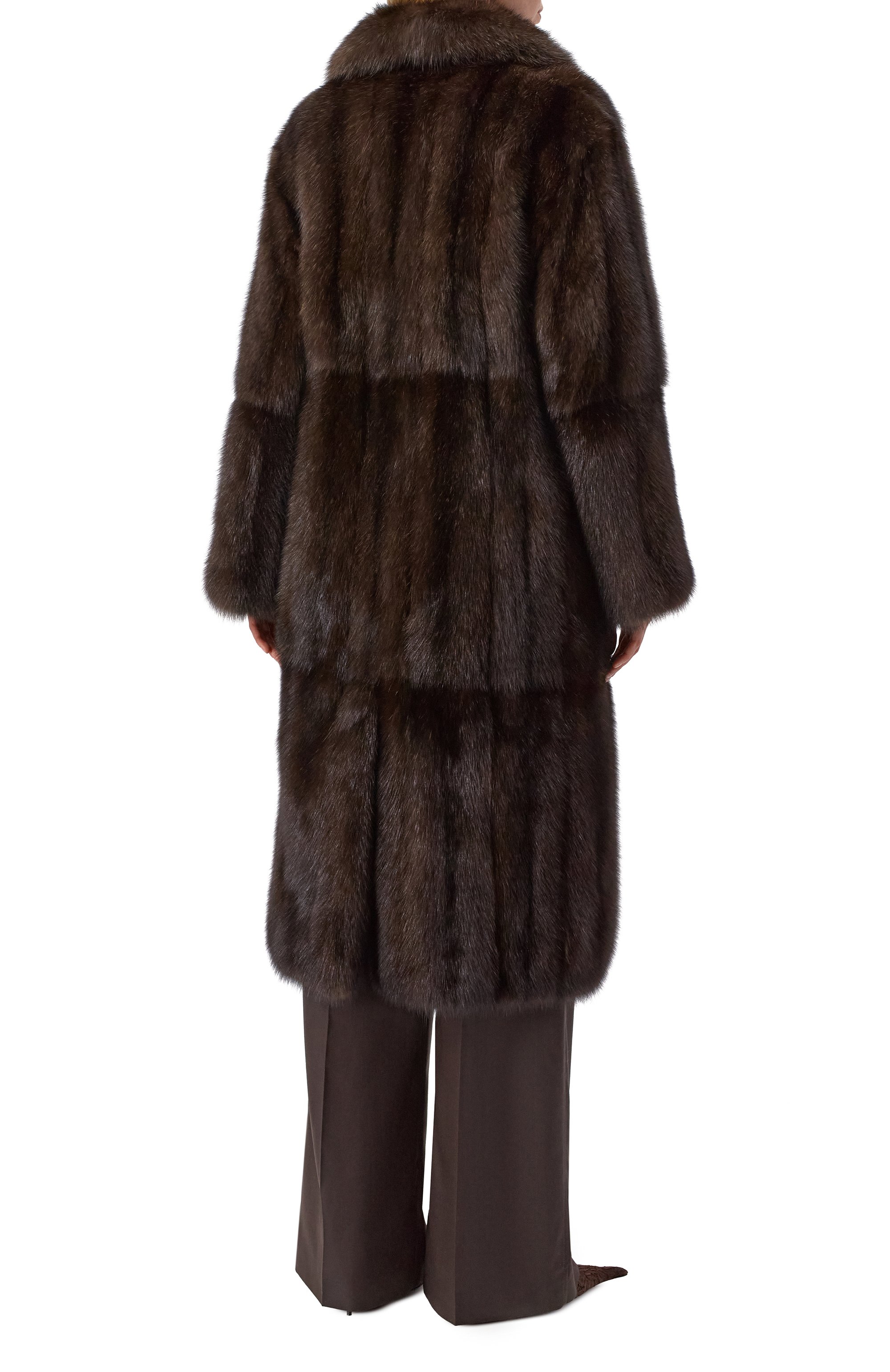 Шуба из соболя VICTORIA KUSENKOVA коричневого цвета по цене 10780000 руб., арт. 703308504695, фото 4 Шуба из соболя VICTORIA KUSENKOVA, арт. 703308504695, фото 4