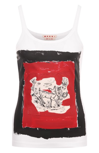 Женский хлопковый топ MARNI, арт. THJE0364PY/USCX69