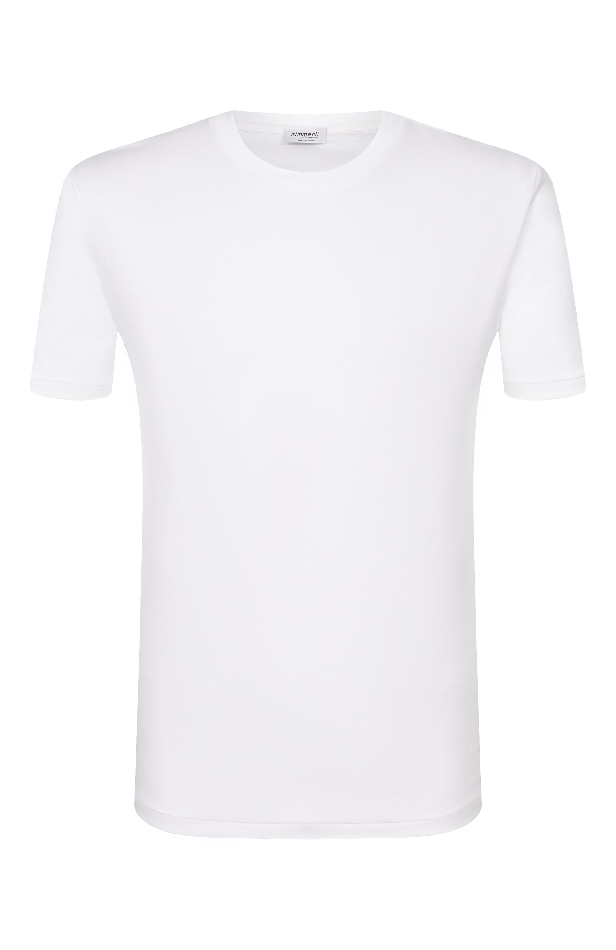 Хлопковая футболка ZIMMERLI белого цвета по цене 21750 руб., арт. 286-1447, фото 1 Хлопковая футболка ZIMMERLI, арт. 286-1447, фото 1