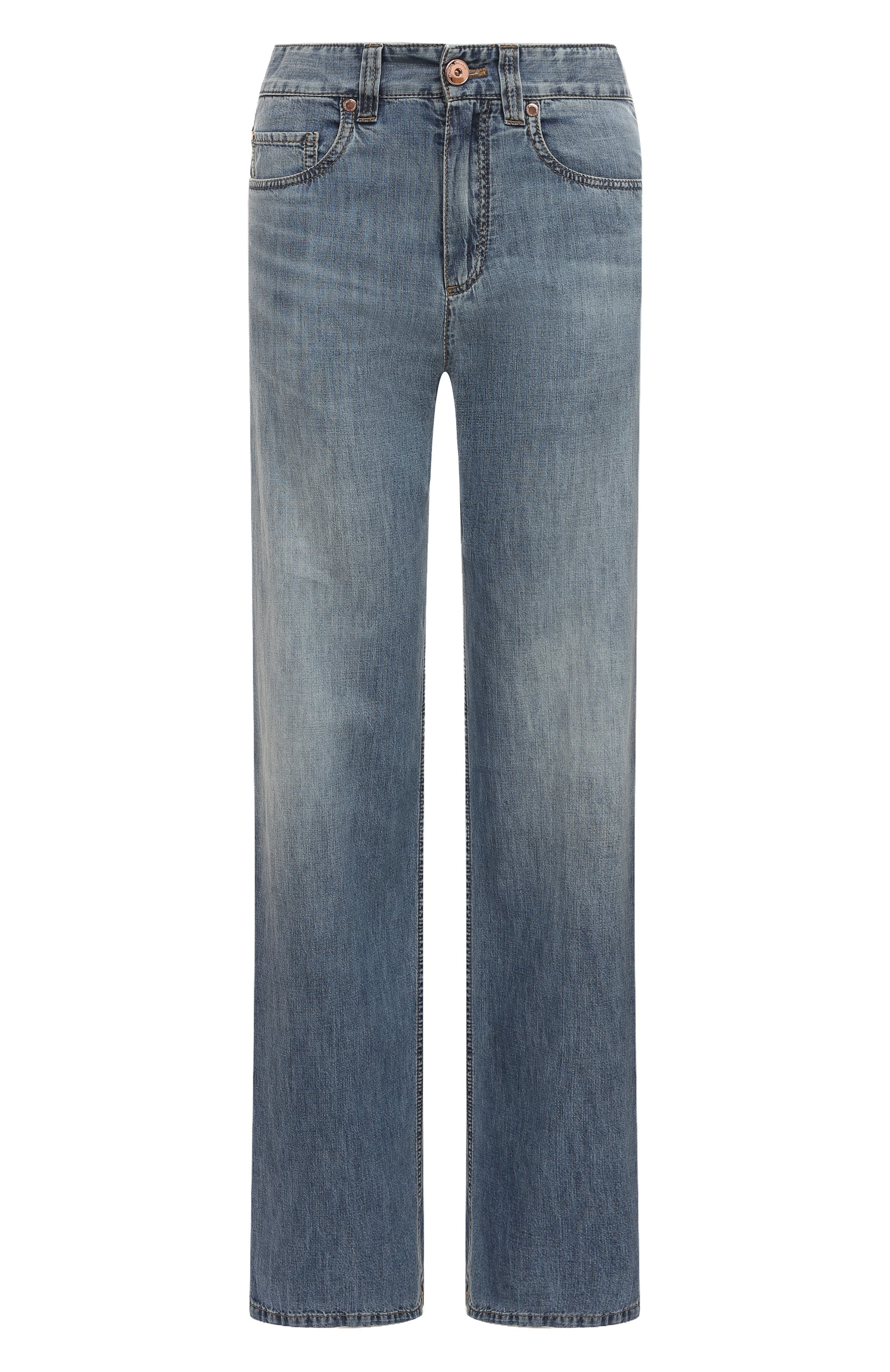 Джинсы BRUNELLO CUCINELLI синего цвета по цене 111500 руб., арт. MH192B1294, фото 1 Джинсы BRUNELLO CUCINELLI, арт. MH192B1294, фото 1