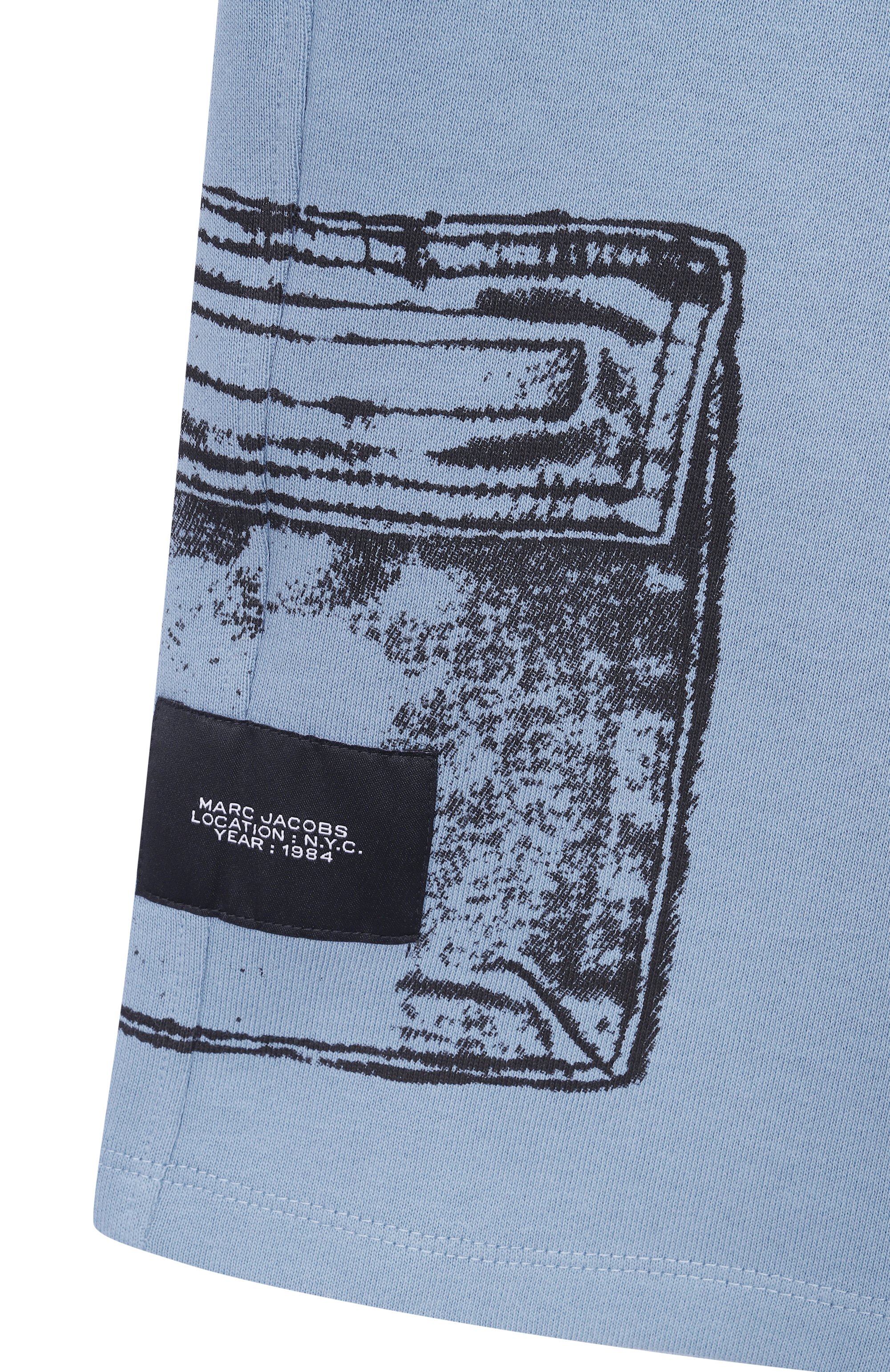 Хлопковые шорты MARC JACOBS (THE) голубого цвета по цене 14950 руб., арт. W60828, фото 3 Хлопковые шорты MARC JACOBS (THE), арт. W60828, фото 3