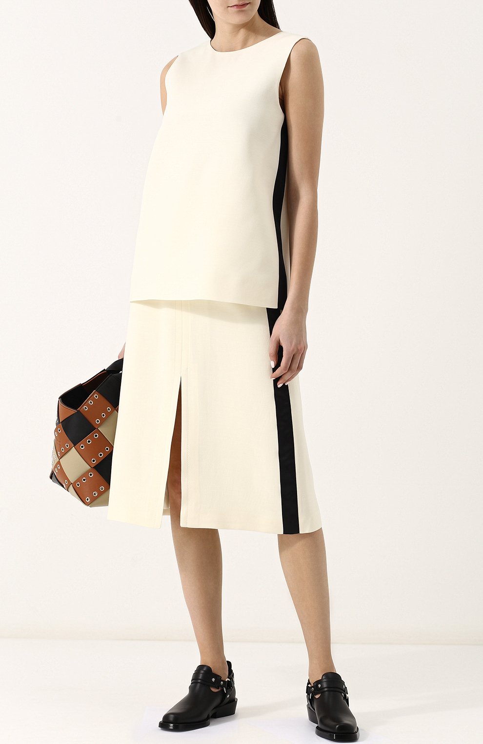 Топ прямого кроя из смеси шерсти и шелка BURBERRY, арт. 4075149, фото 2