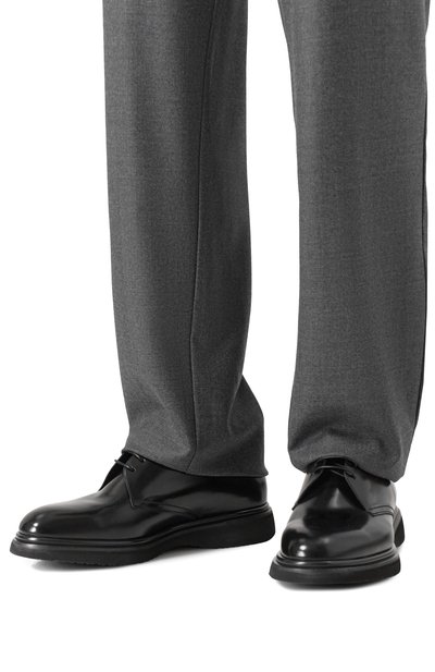 Кожаные дерби BLU BARRETT черного цвета по цене 64850 руб., арт. CITY354-009.1/P0LISHED B, фото 3 Кожаные дерби BLU BARRETT, арт. CITY354-009.1/P0LISHED B, фото 3