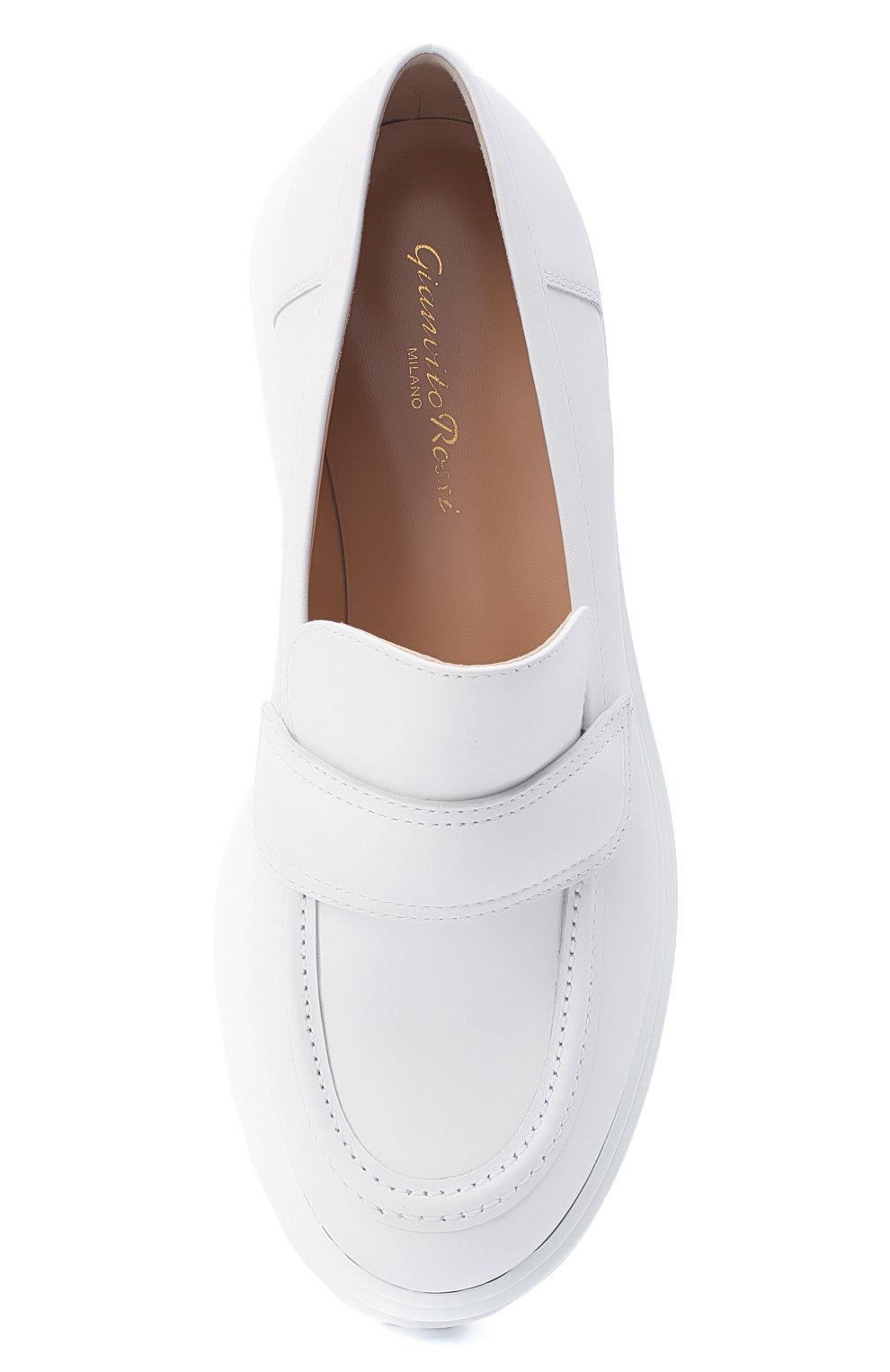 Кожаные лоферы argo GIANVITO ROSSI, арт. G25159.20G0M.CLNBIAN, фото 5