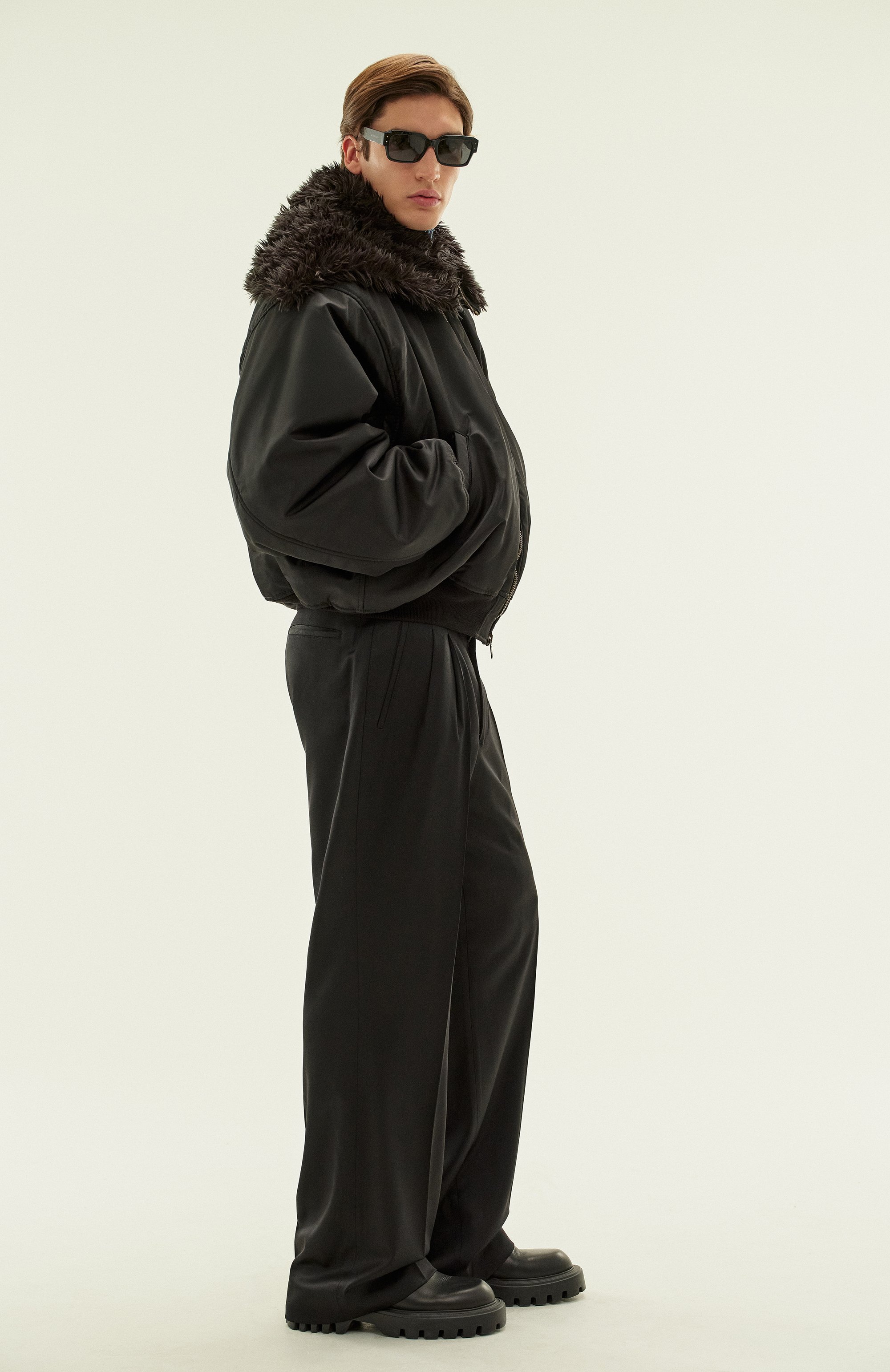 Шерстяные брюки ANN DEMEULEMEESTER, арт. 2402-M-TR01-FA515-099, фото 6