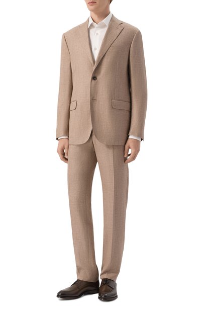 Пиджак из шерсти и льна CORNELIANI бежевого цвета по цене 129500 руб., арт. 27X008/2718263, фото 2 Пиджак из шерсти и льна CORNELIANI, арт. 27X008/2718263, фото 2