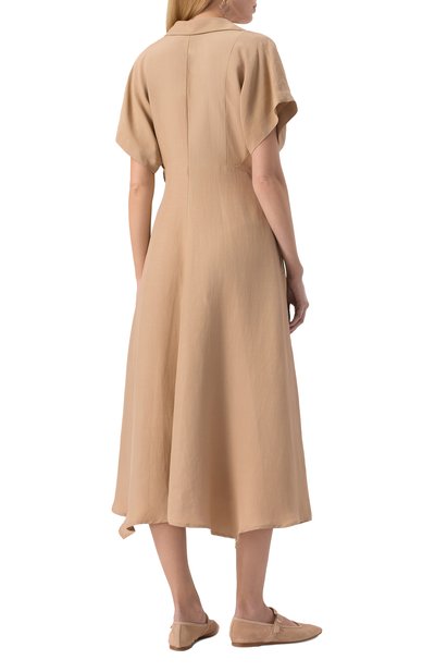 Платье из вискозы и льна BEATRICE .B бежевого цвета по цене 39100 руб., арт. 25FE6440FEDRA, фото 4 Платье из вискозы и льна BEATRICE .B, арт. 25FE6440FEDRA, фото 4