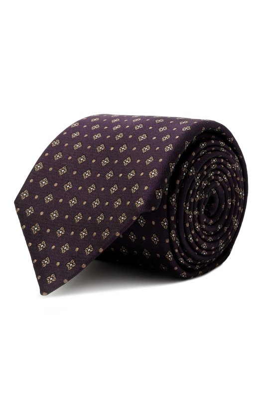 Шелковый галстук Canali 18/HJ04416 Фиолетовый 18/HJ04416
