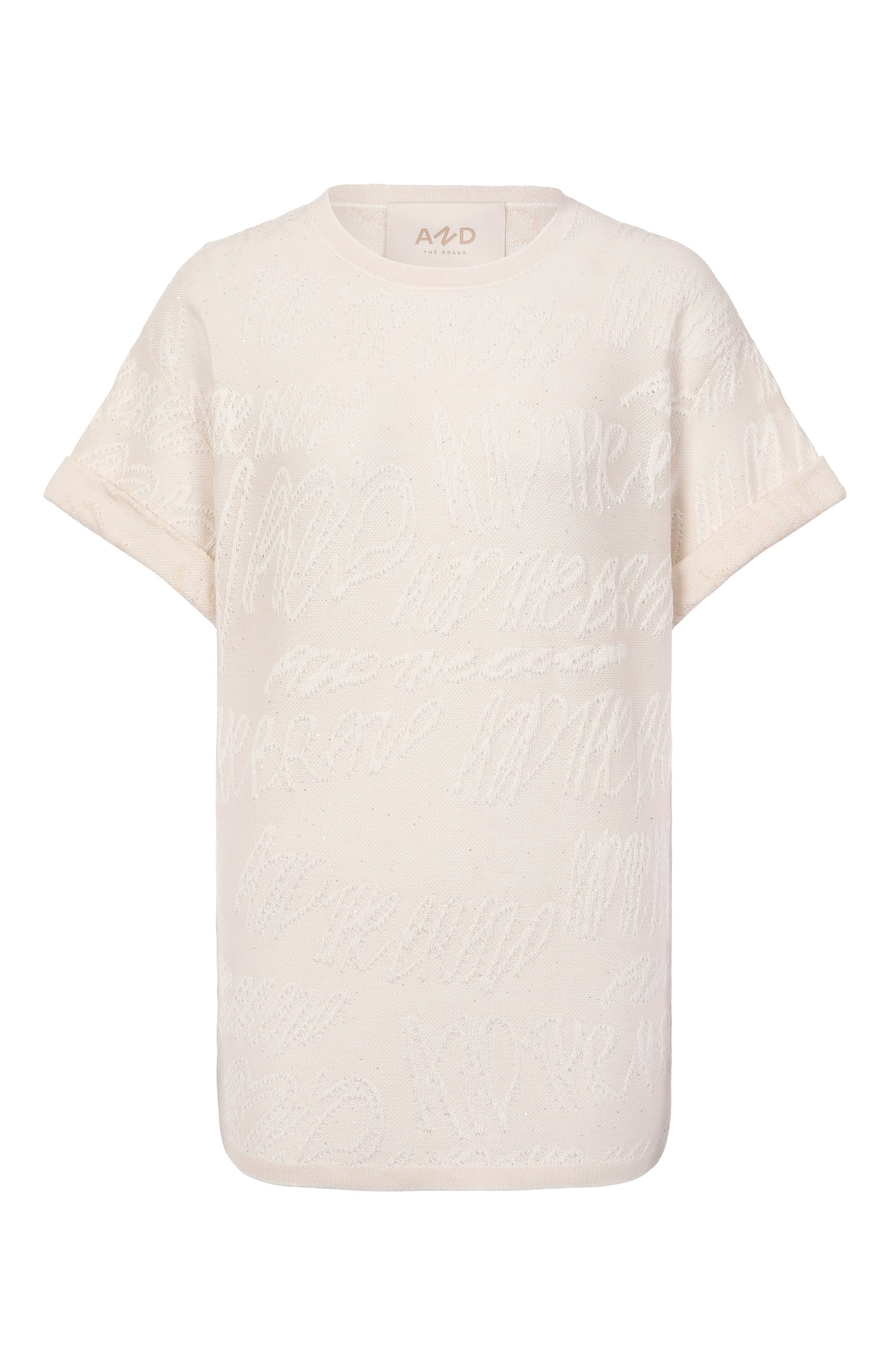 Футболка из хлопка и вискозы AND THE BRAND, арт. S25-TS014S-1204-101, фото 1