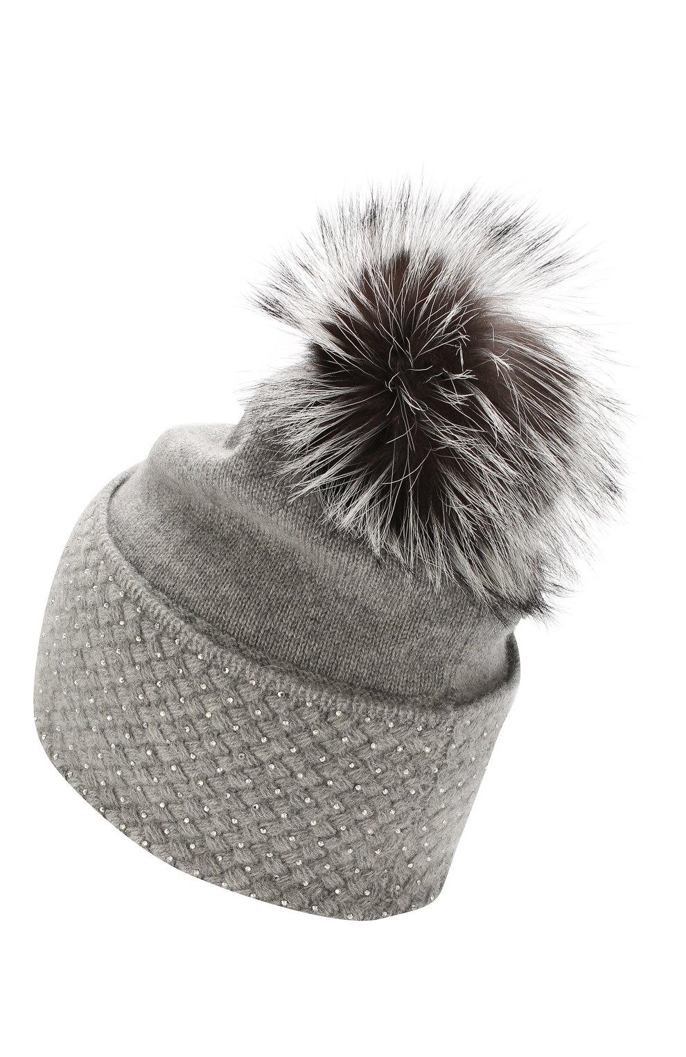 Кашемировая шапка WILLIAM SHARP, арт. A16-14/SILVER F0X NATURAL, фото 2