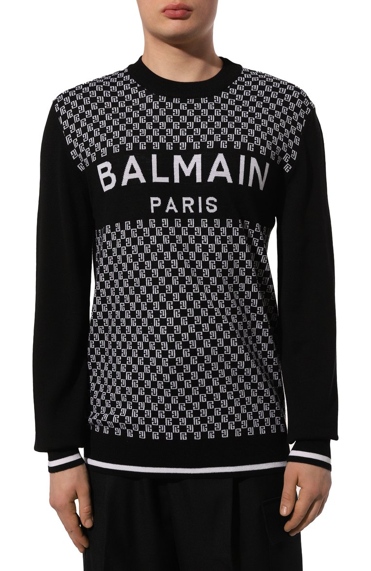 Шерстяной джемпер BALMAIN, арт. CH1KD000/KF99, фото 3