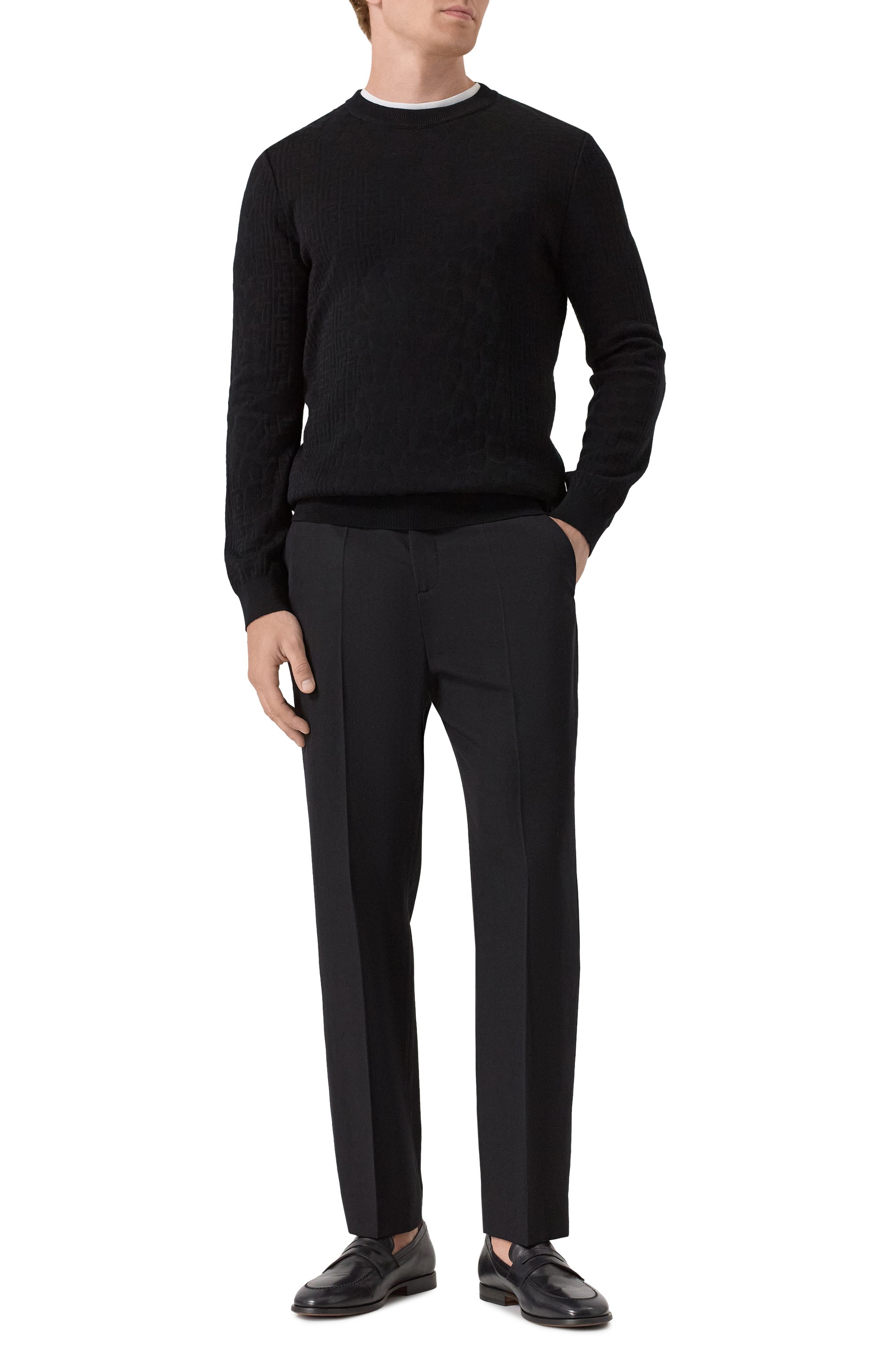 Шерстяные брюки BALMAIN, арт. FH1PM037/WC09, фото 2