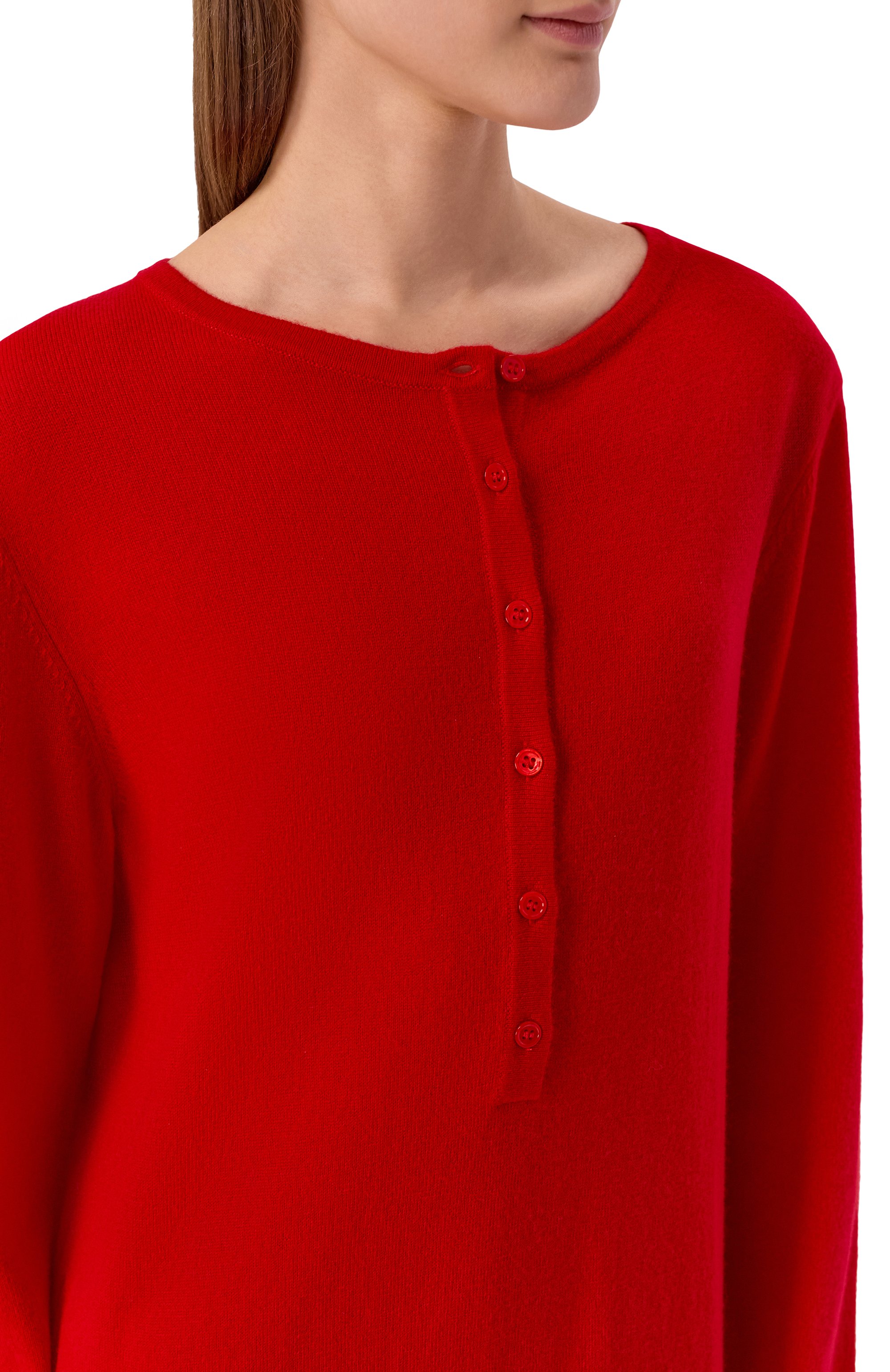 Кашемировое платье PERVERT красного цвета по цене 50000 руб., арт. PE26/DR07/31-41, фото 4 Кашемировое платье PERVERT, арт. PE26/DR07/31-41, фото 4