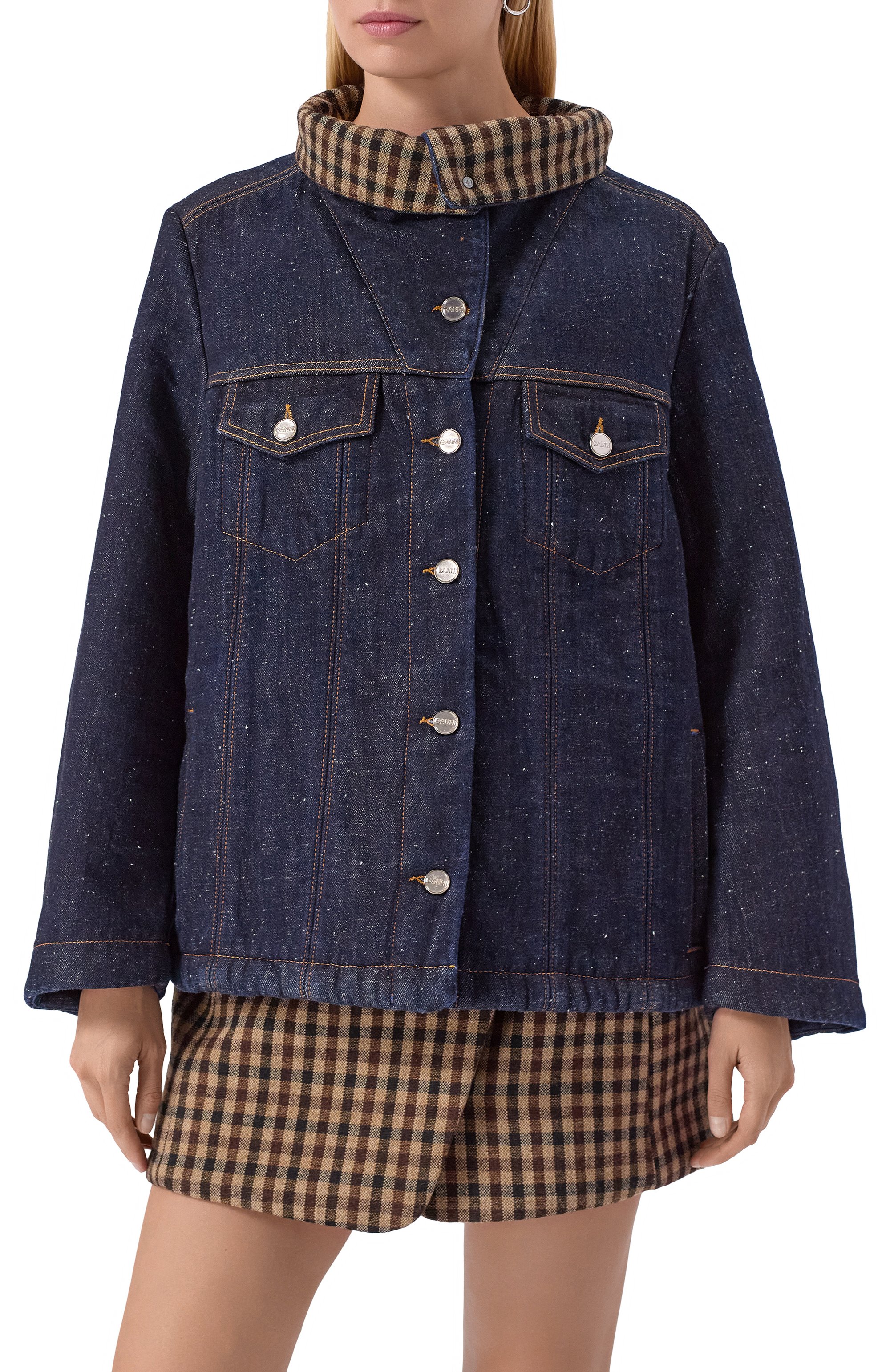 Джинсовая куртка GANNI, арт. J1766, фото 3