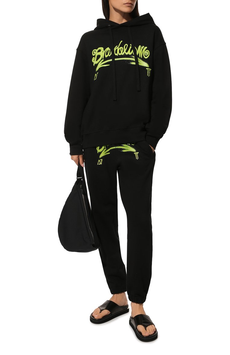 Хлопковое худи DIEGO VENTURINO, арт. FW22-DV FLH BRNDSM_WMN, фото 2