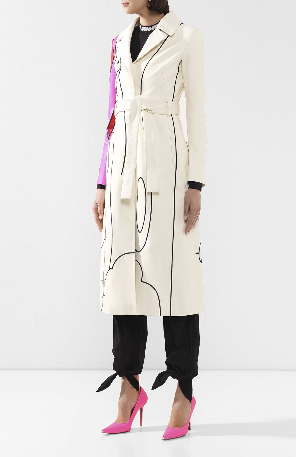 Кожаное пальто OFF-WHITE, арт. 0WJA030S20LEA0010132, фото 3
